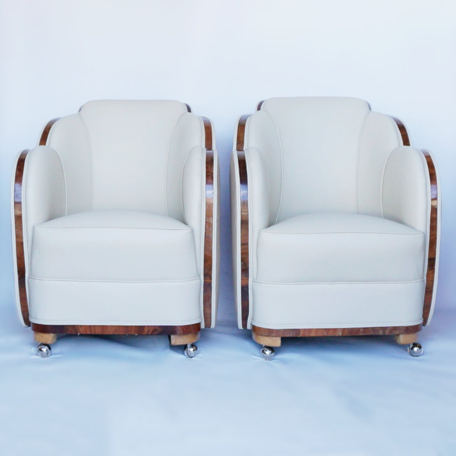 Harry & Lou Epstein Art Deco Cloud Back Armchairs Vintage and Original Art Deco - Jeroen Markies Art Deco