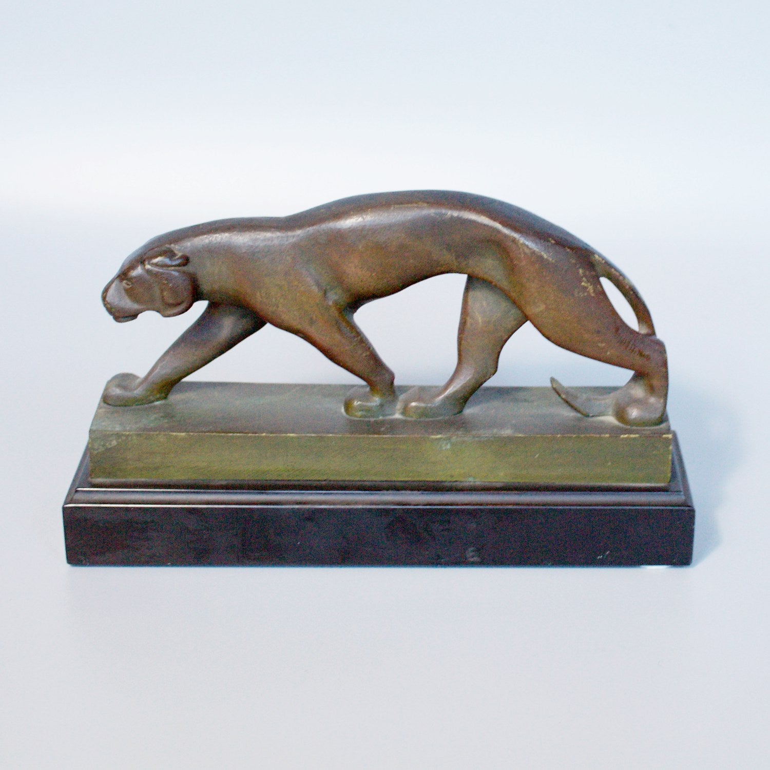 Art Deco Bronze Panther Sculpture Jeroen Markies Art Deco