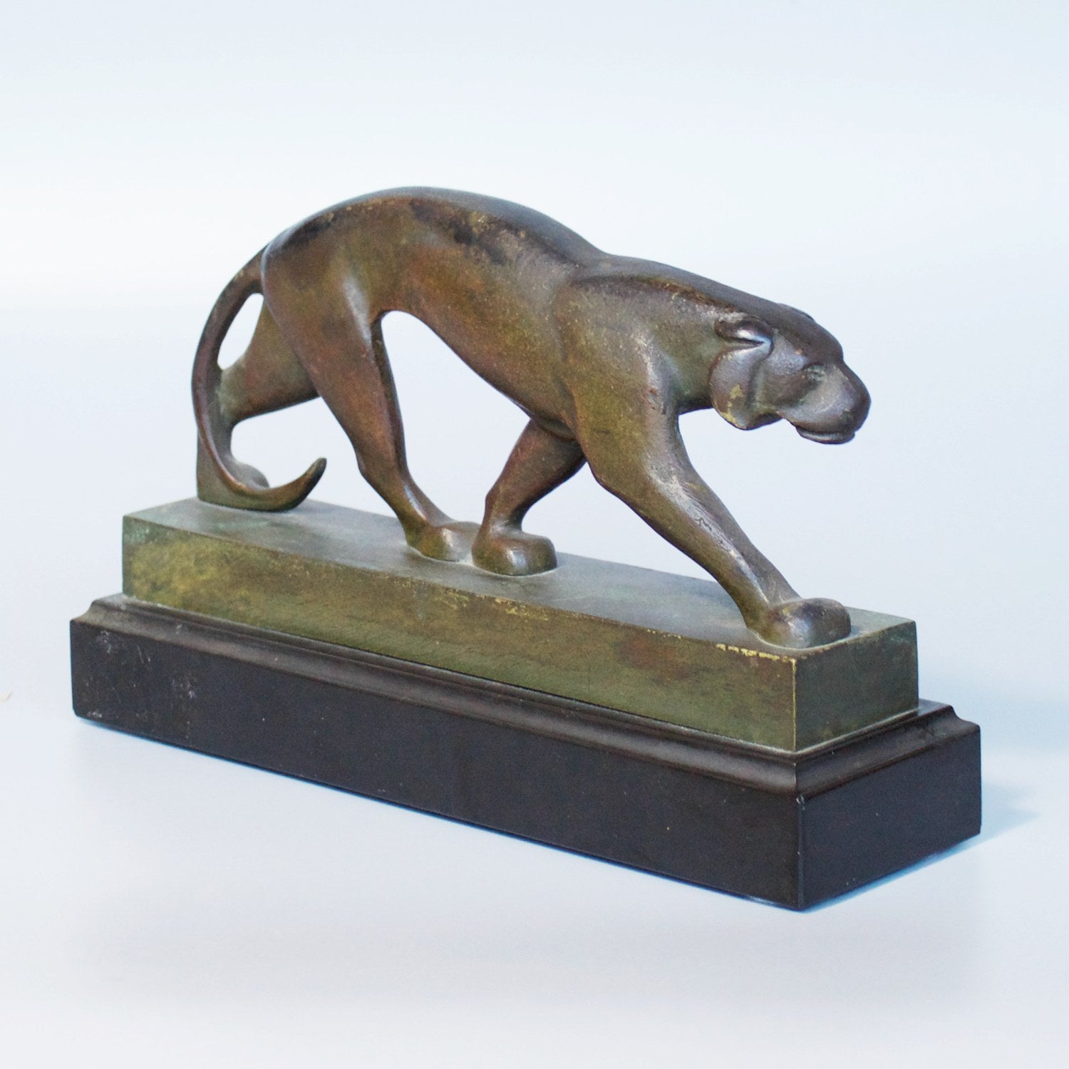 Art Deco Bronze Panther Sculpture Jeroen Markies Art Deco