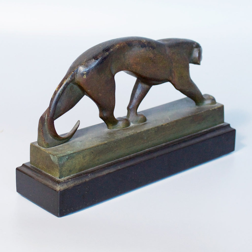 Art Deco Bronze Panther Sculpture Jeroen Markies Art Deco