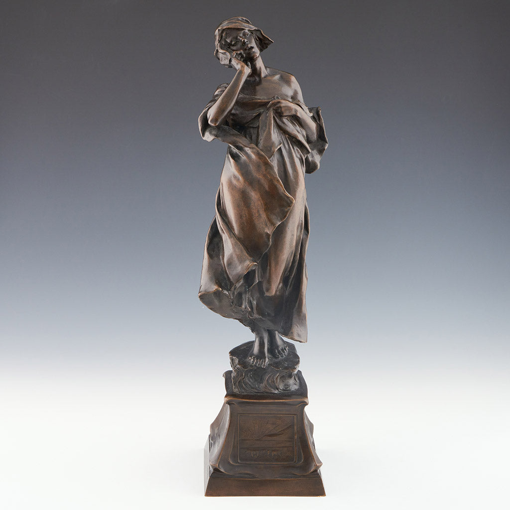 'Call of the Sea' Early 20th century bronze sculpture by CL Hartwell - Jeroen Markies Art Deco