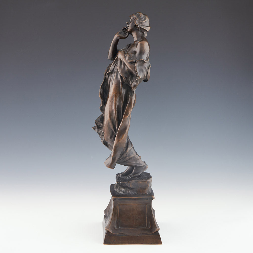 'Call of the Sea' Early 20th century bronze sculpture by CL Hartwell - Jeroen Markies Art Deco