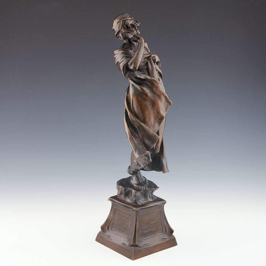 'Call of the Sea' Early 20th century bronze sculpture by CL Hartwell - Jeroen Markies Art Deco
