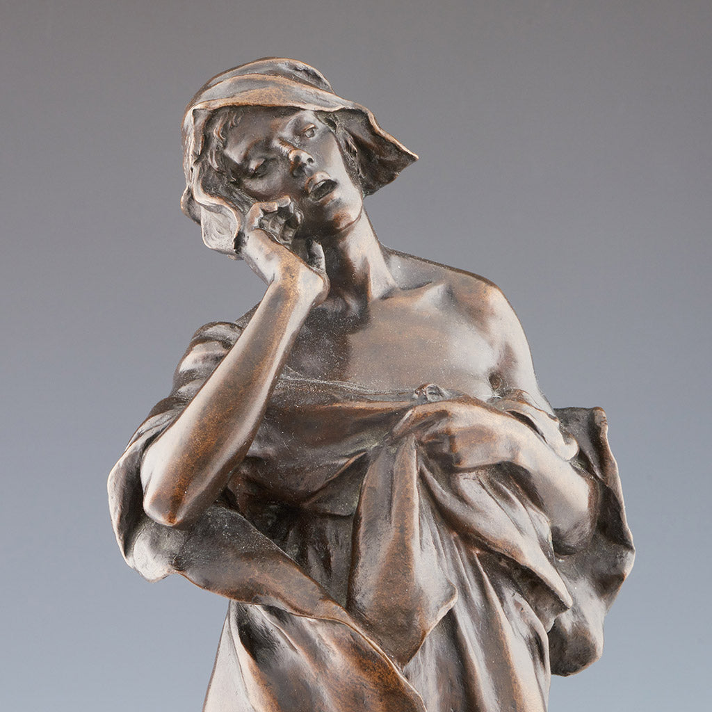 'Call of the Sea' Early 20th century bronze sculpture by CL Hartwell - Jeroen Markies Art Deco