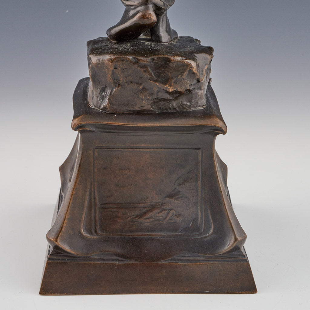 'Call of the Sea' Early 20th century bronze sculpture by CL Hartwell - Jeroen Markies Art Deco