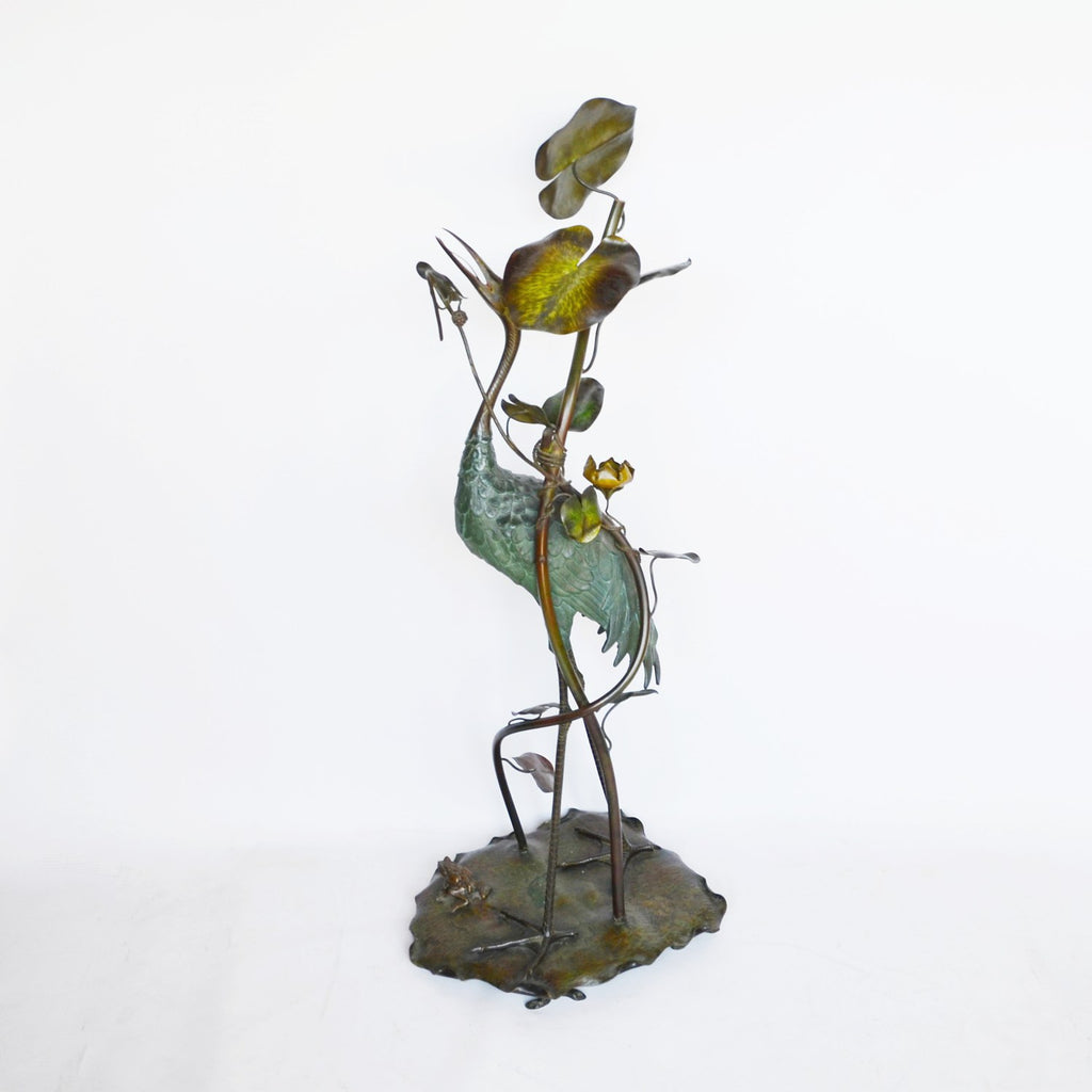 Stork Amongst the Lilies