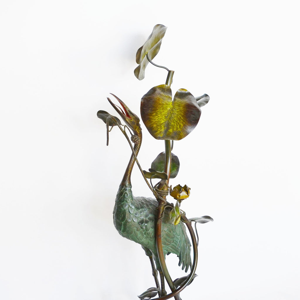 Stork Amongst the Lilies