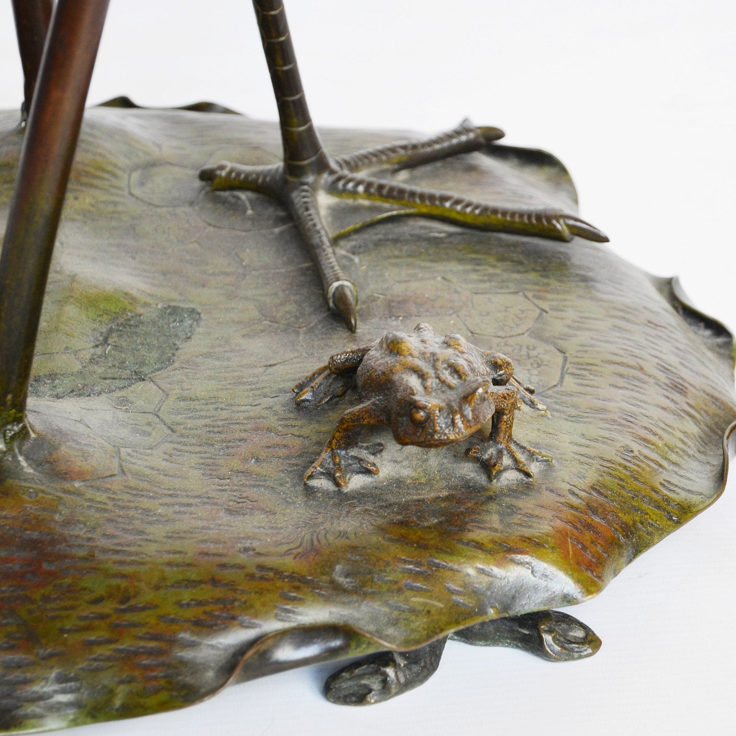 Stork Amongst the Lilies