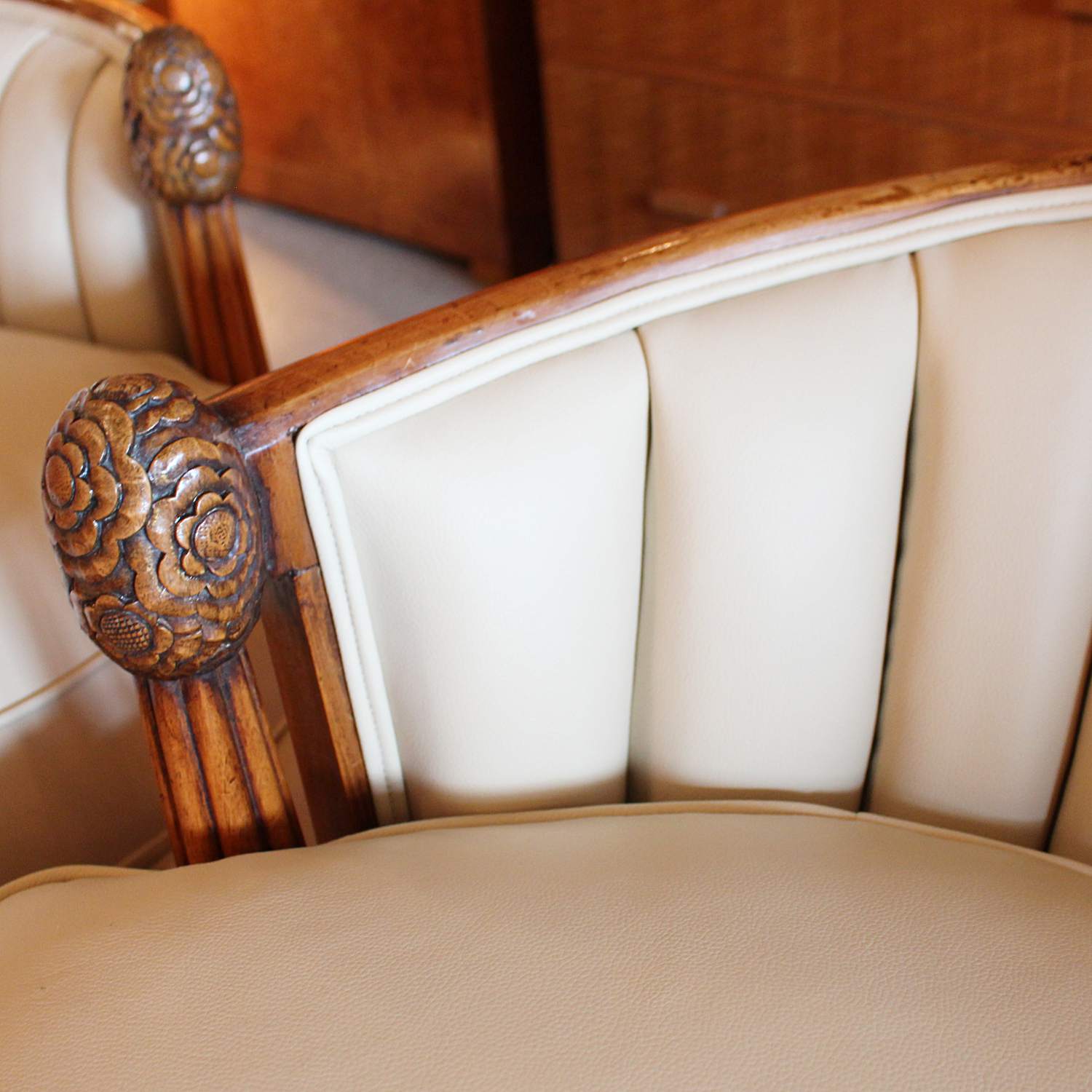 Art Deco Sue et Mare three piece settee and armchairs at Jeroen Markies