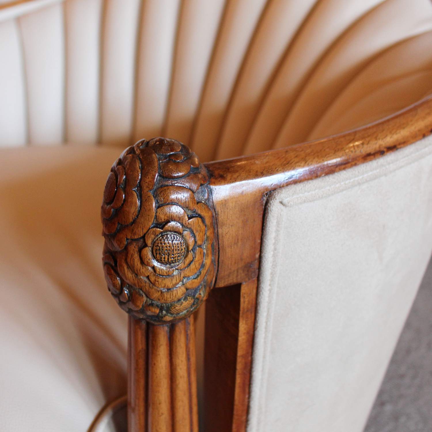 Art Deco Sue et Mare three piece settee and armchairs at Jeroen Markies