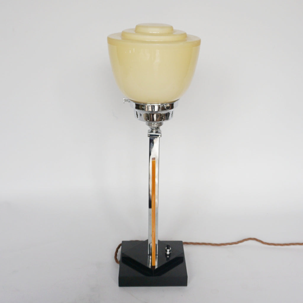 Art Deco Bakelite and Chromed Metal Table Lamp - Jeroen Markies Art Deco 