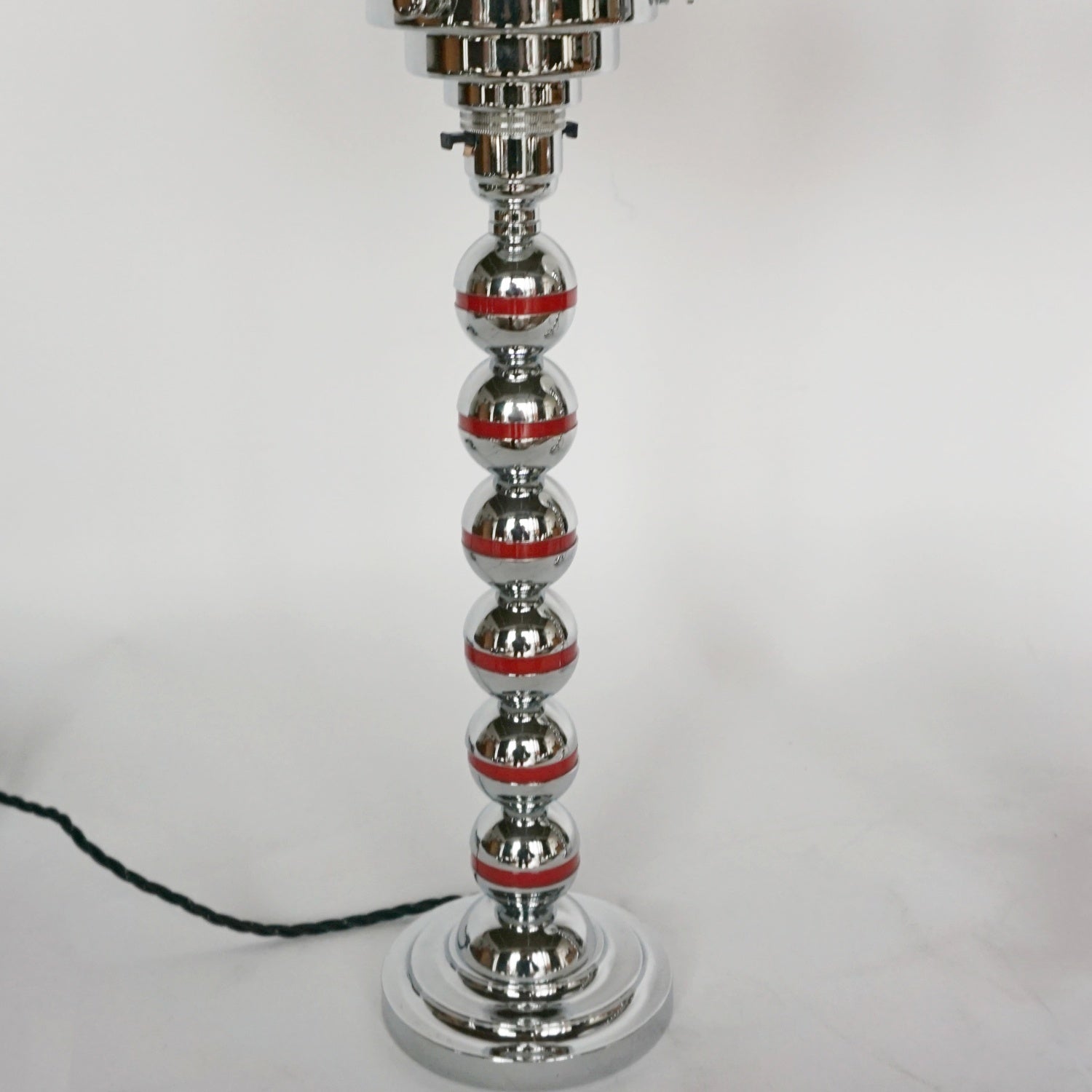 Art Deco Chrome and Bakelite Table Lamps English- Jeroen Markies Art Deco 