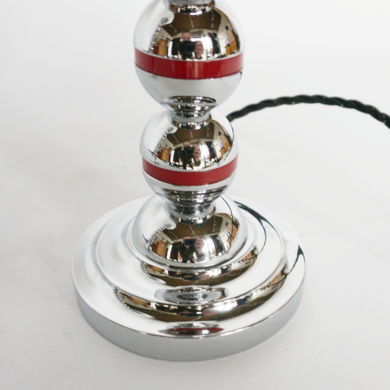 Art Deco Chrome and Bakelite Table Lamps English- Jeroen Markies Art Deco 