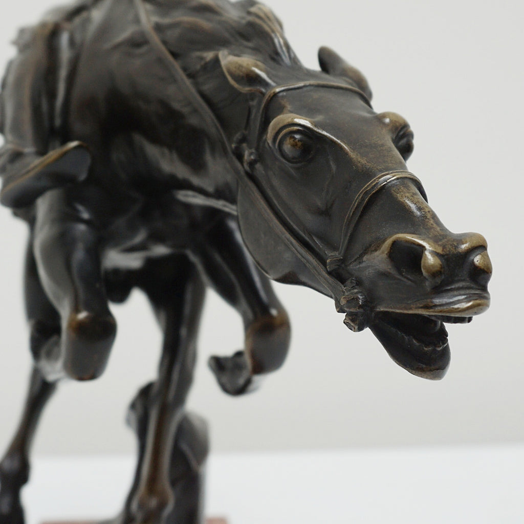 Art Deco Bronze Sculpture by Bruno Zach ' Tall Feather' Signed original bronze - Jeroen Markies Art Deco