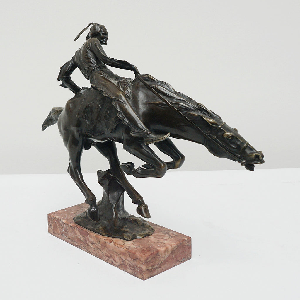 Art Deco Bronze Sculpture by Bruno Zach ' Tall Feather' Signed original bronze - Jeroen Markies Art Deco