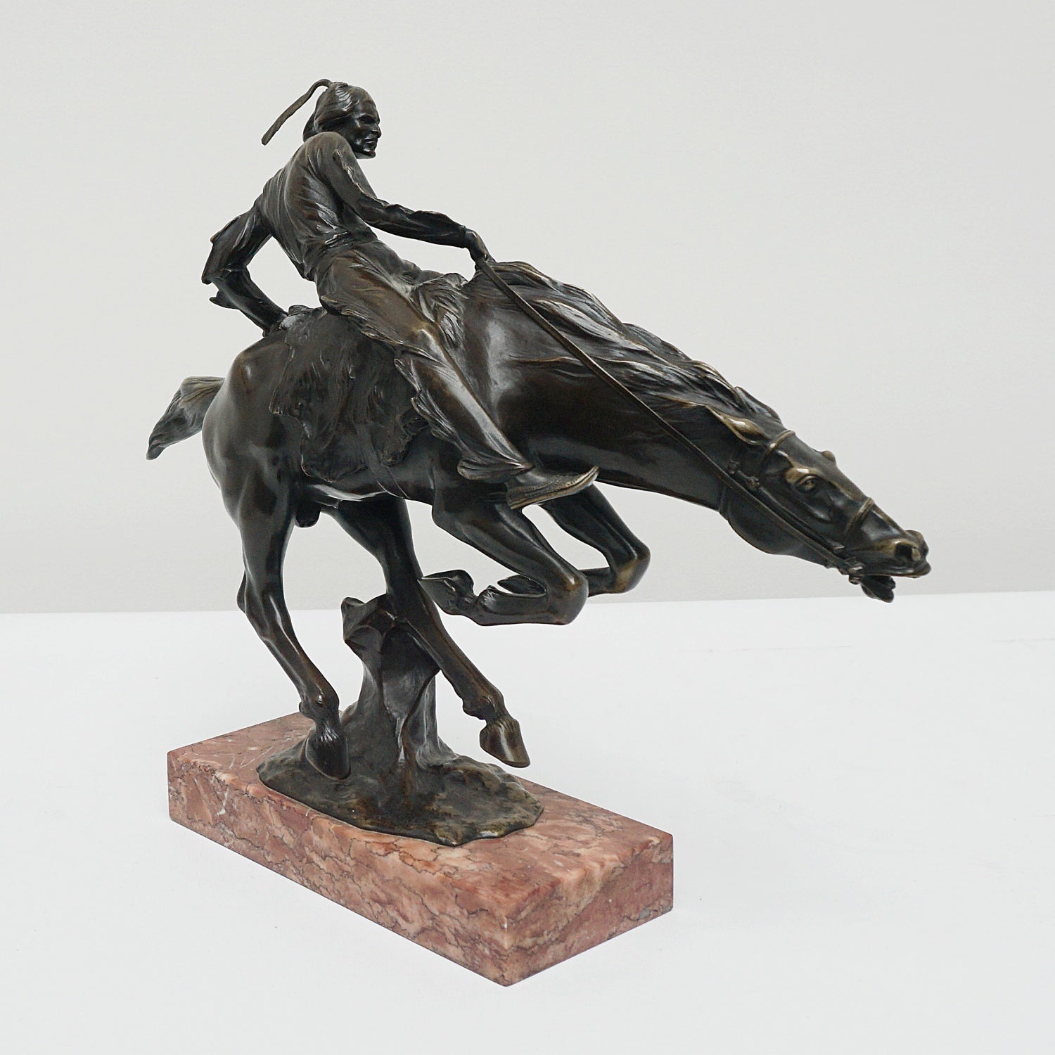 Art Deco Bronze Sculpture by Bruno Zach ' Tall Feather' Signed original bronze - Jeroen Markies Art Deco