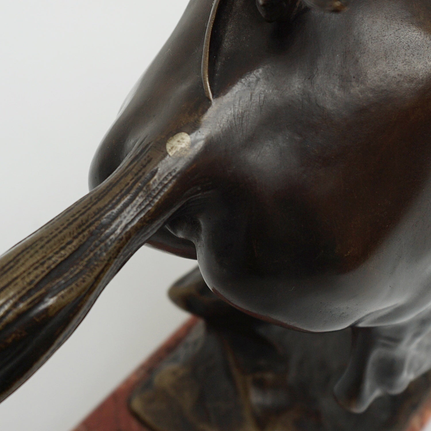 Art Deco Bronze Sculpture by Bruno Zach ' Tall Feather' Signed original bronze - Jeroen Markies Art Deco