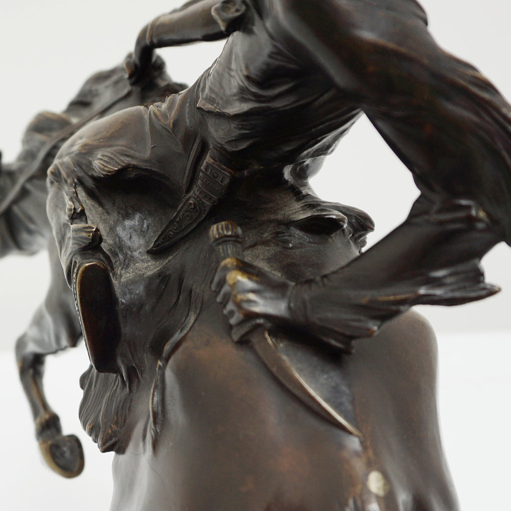 Art Deco Bronze Sculpture by Bruno Zach ' Tall Feather' Signed original bronze - Jeroen Markies Art Deco