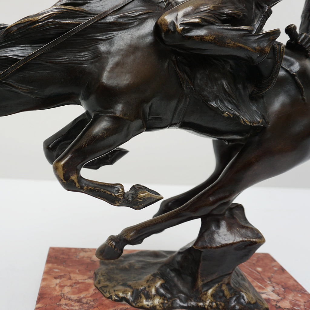 Art Deco Bronze Sculpture by Bruno Zach ' Tall Feather' Signed original bronze - Jeroen Markies Art Deco