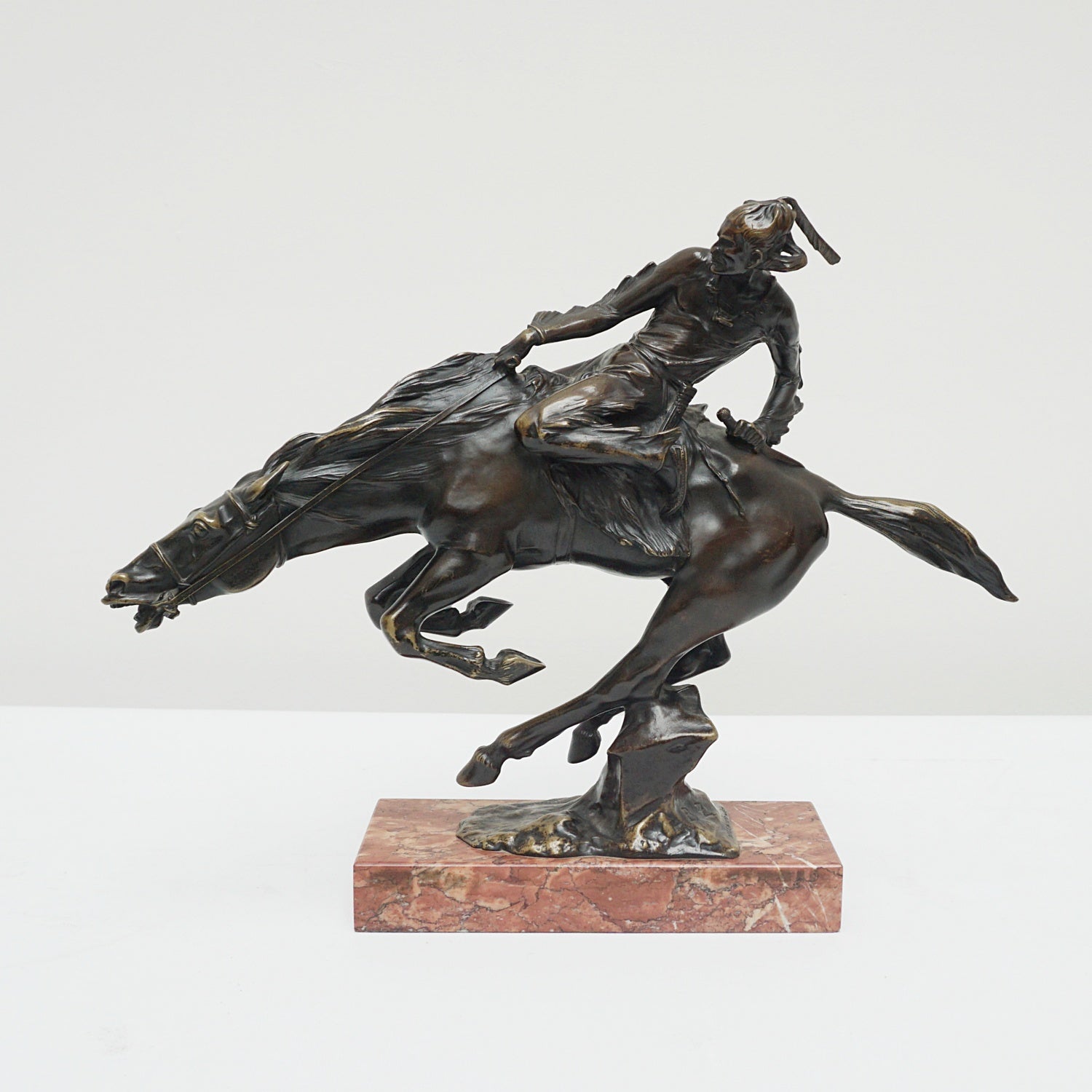 Art Deco Bronze Sculpture by Bruno Zach ' Tall Feather' Signed original bronze - Jeroen Markies Art Deco
