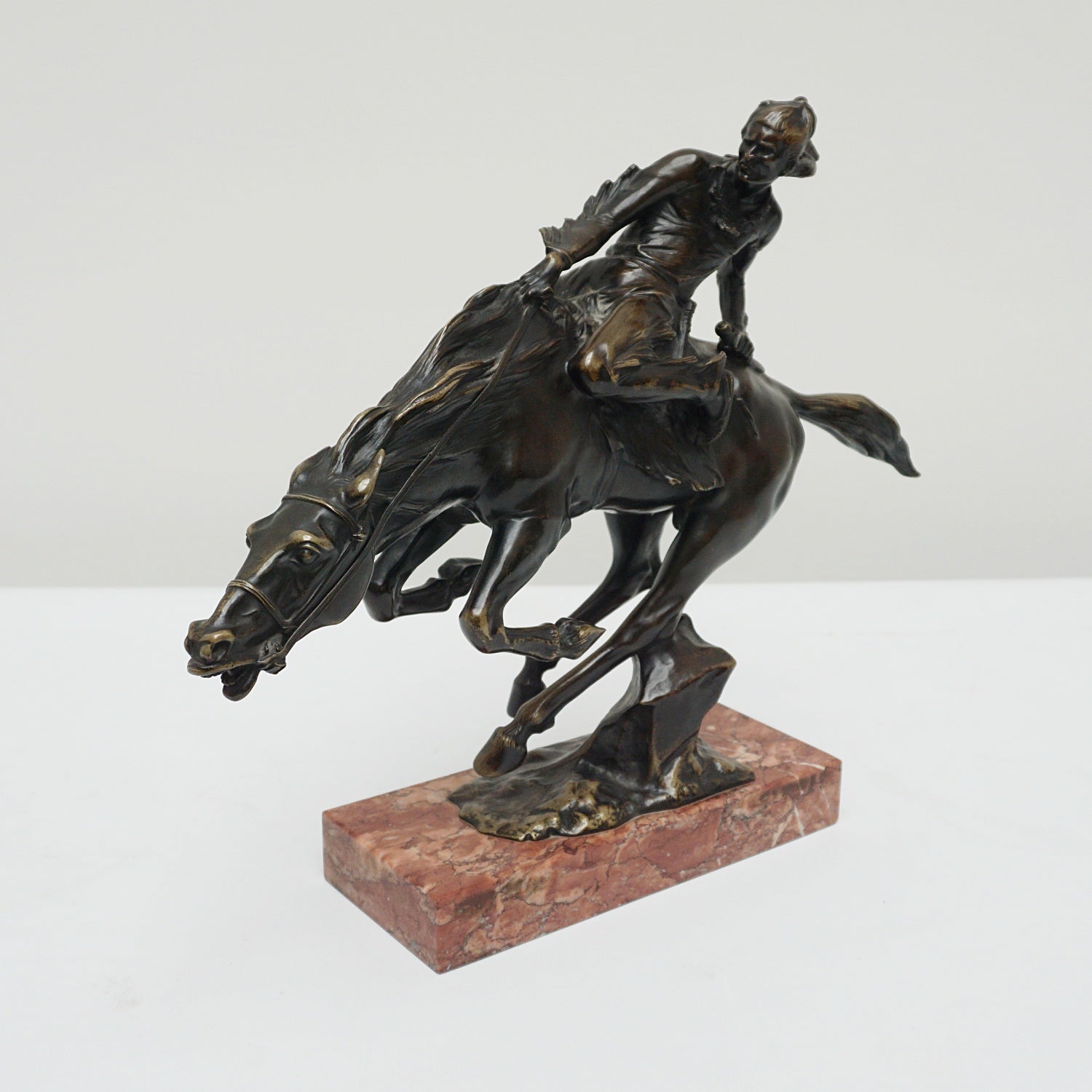 Art Deco Bronze Sculpture by Bruno Zach ' Tall Feather' Signed original bronze - Jeroen Markies Art Deco