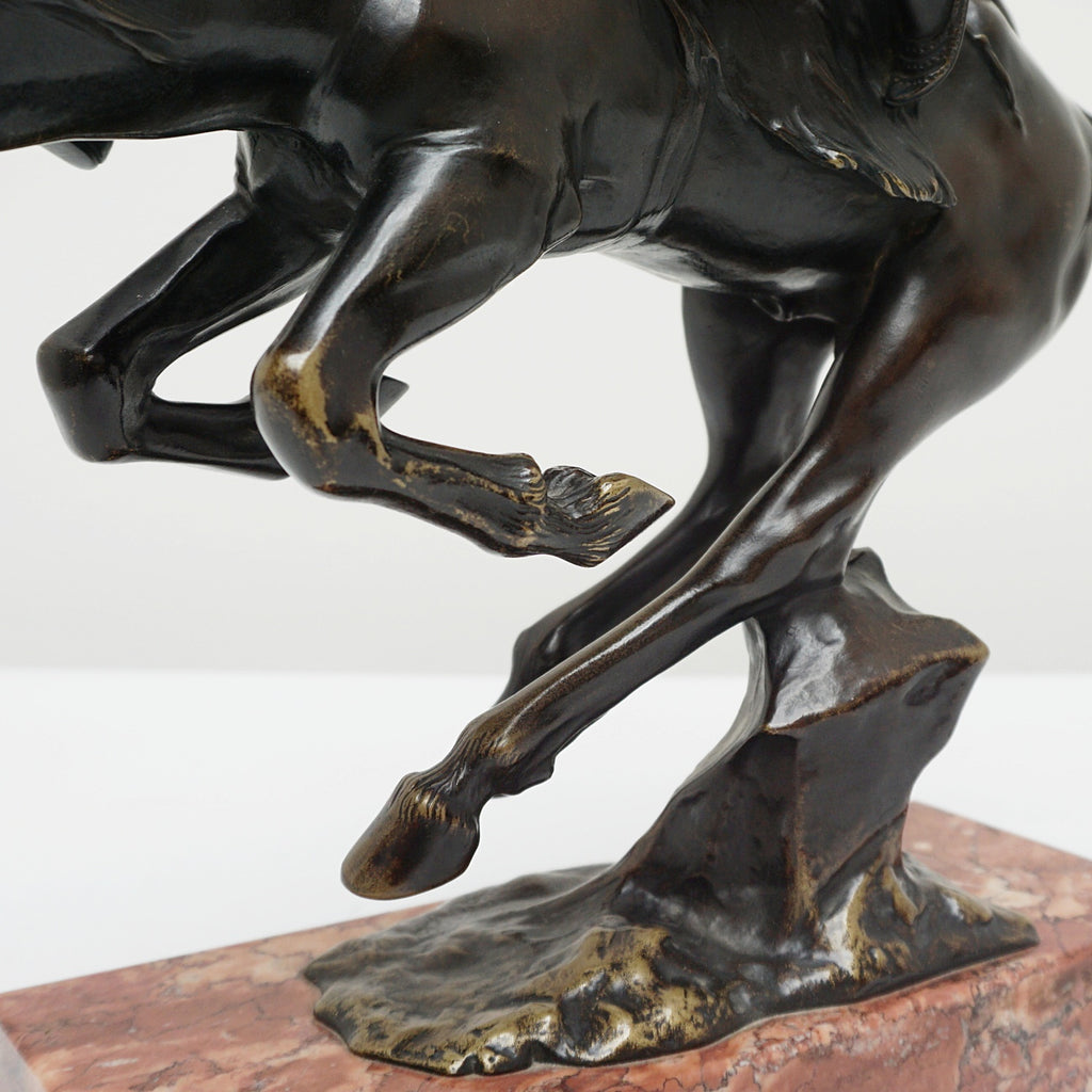 Art Deco Bronze Sculpture by Bruno Zach ' Tall Feather' Signed original bronze - Jeroen Markies Art Deco