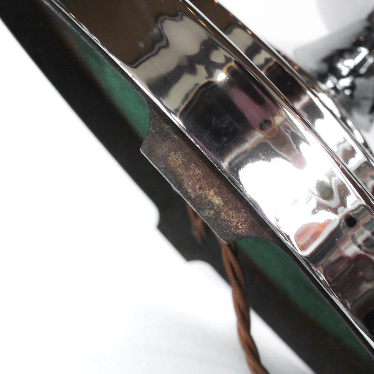 Art Deco uplighter floor lamps with brown bakelite stems at Jeroen Markies