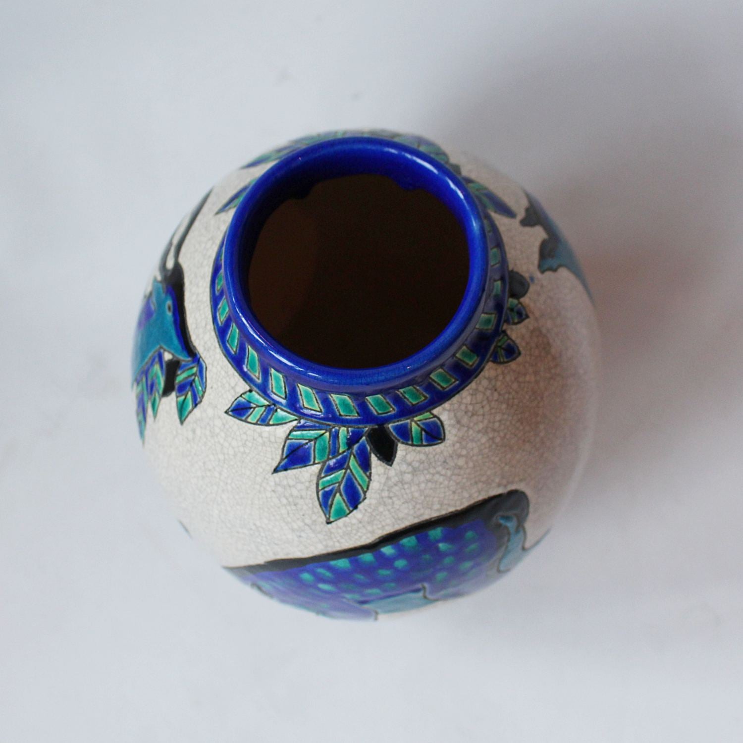 Art Deco Boch Freres Charles Chateau vase circa 1925 at Jeroen Markies