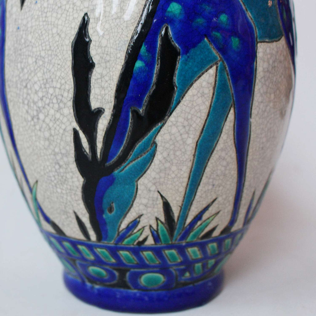 Art Deco Boch Freres Charles Chateau vase circa 1925 at Jeroen Markies