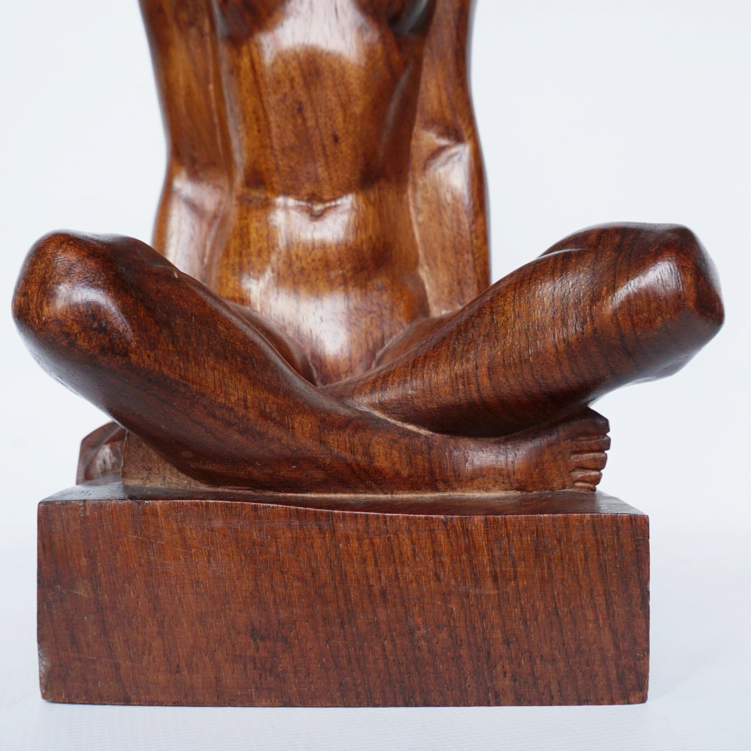 An Art Deco Carved Wood Nude Sculpture Signed Tcherniak - Jeroen Markies Art Deco