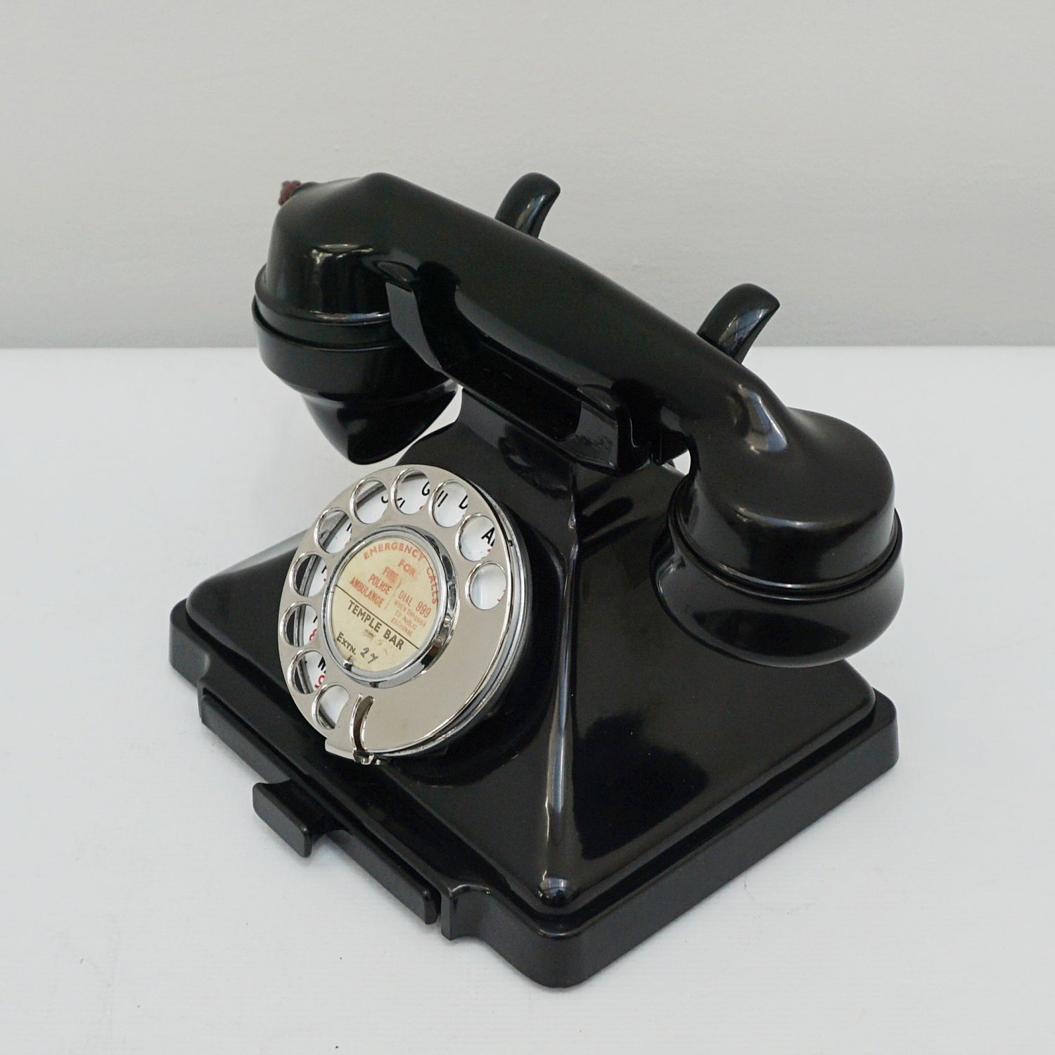 Original GPO Model 232L Black Bakelite Telephone 1938 - Jeroen Markies Art Deco