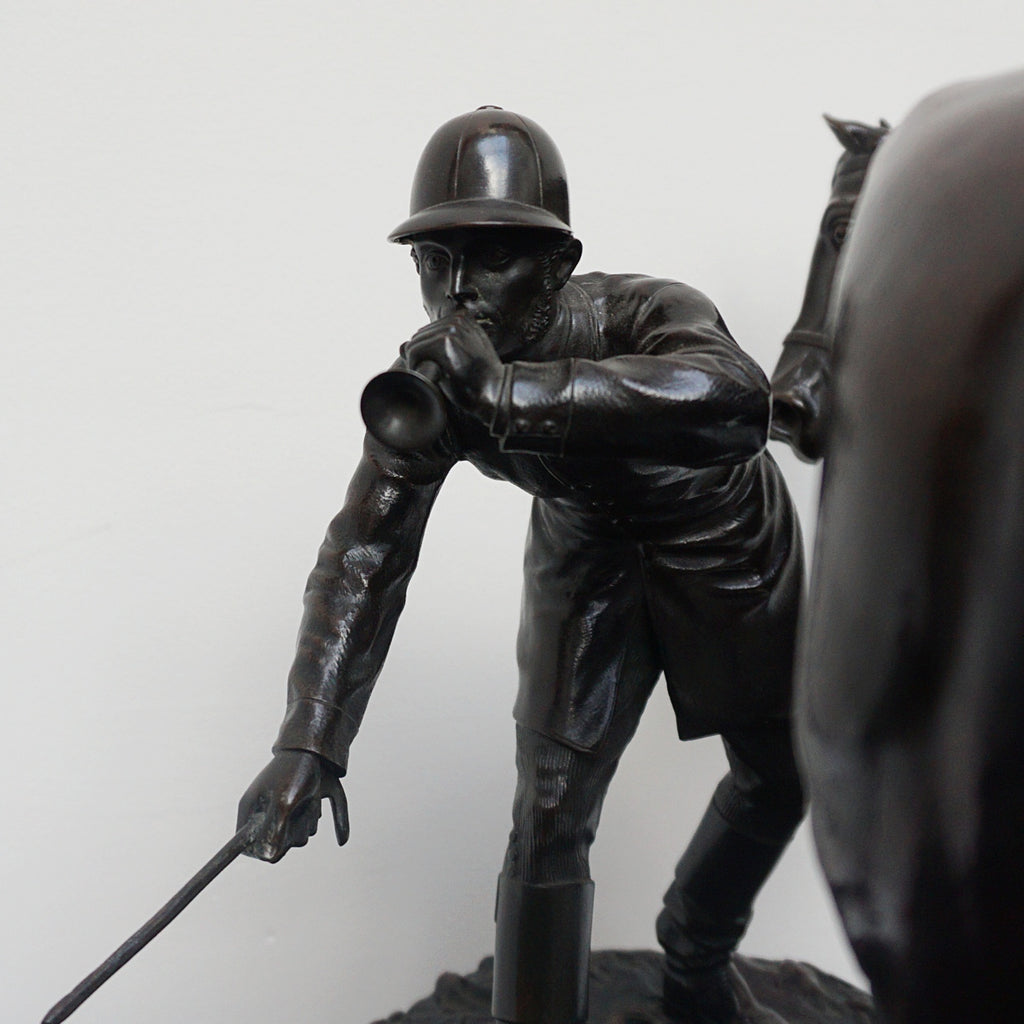 A 19th Century Bronze Sculpture ' The Hunt' by John WIllis Good Signed and dated 1872 - Jeroen Markies Art Deco