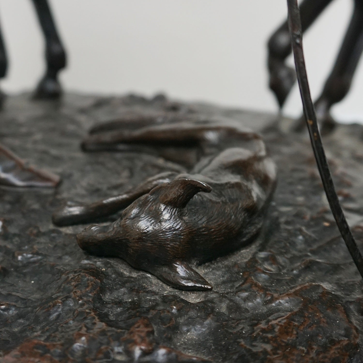 A 19th Century Bronze Sculpture ' The Hunt' by John WIllis Good Signed and dated 1872 - Jeroen Markies Art Deco