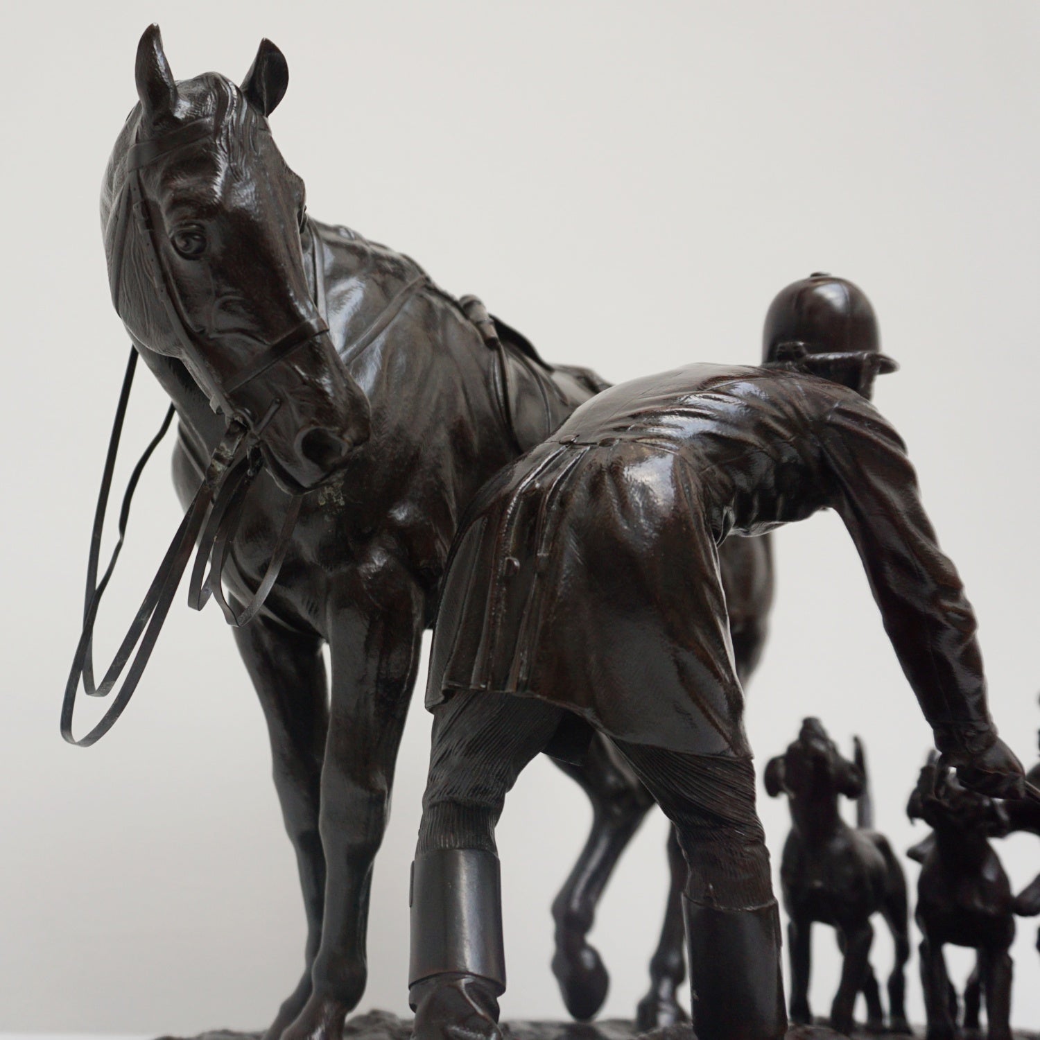 A 19th Century Bronze Sculpture ' The Hunt' by John WIllis Good Signed and dated 1872 - Jeroen Markies Art Deco