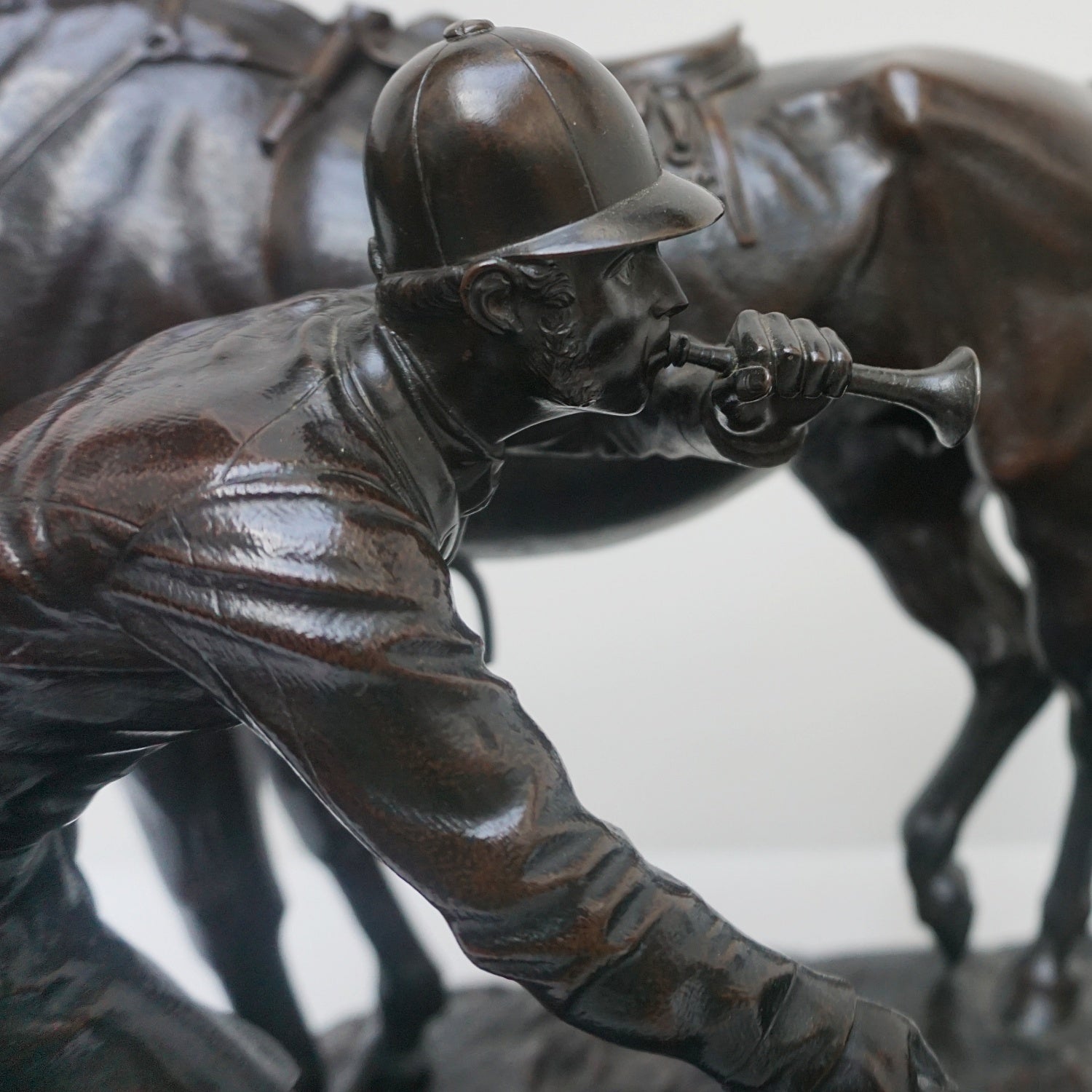 A 19th Century Bronze Sculpture ' The Hunt' by John WIllis Good Signed and dated 1872 - Jeroen Markies Art Deco