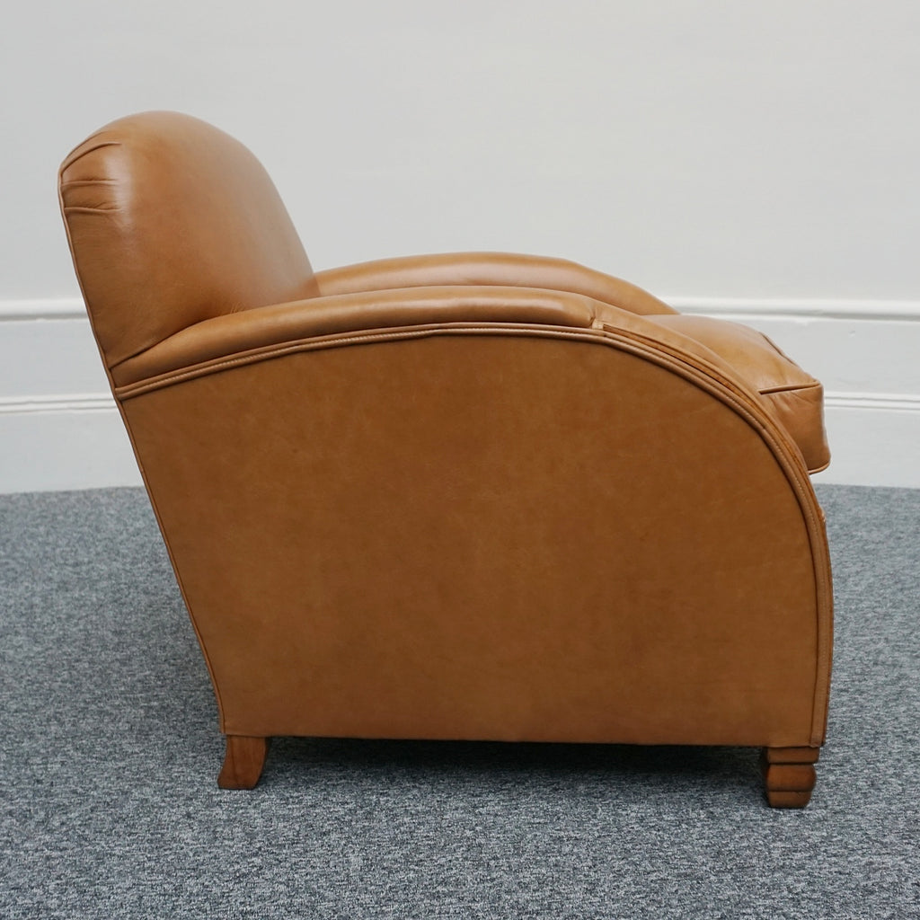 Vintage Art Deco Three Piece Lounge Suite Leather and Walnut Circa 1935 - Jeroen Markies Art Deco