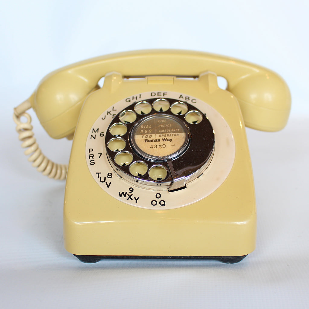 Topaz Yellow Original GPO Model 706 Telephone at Jeroen Markies