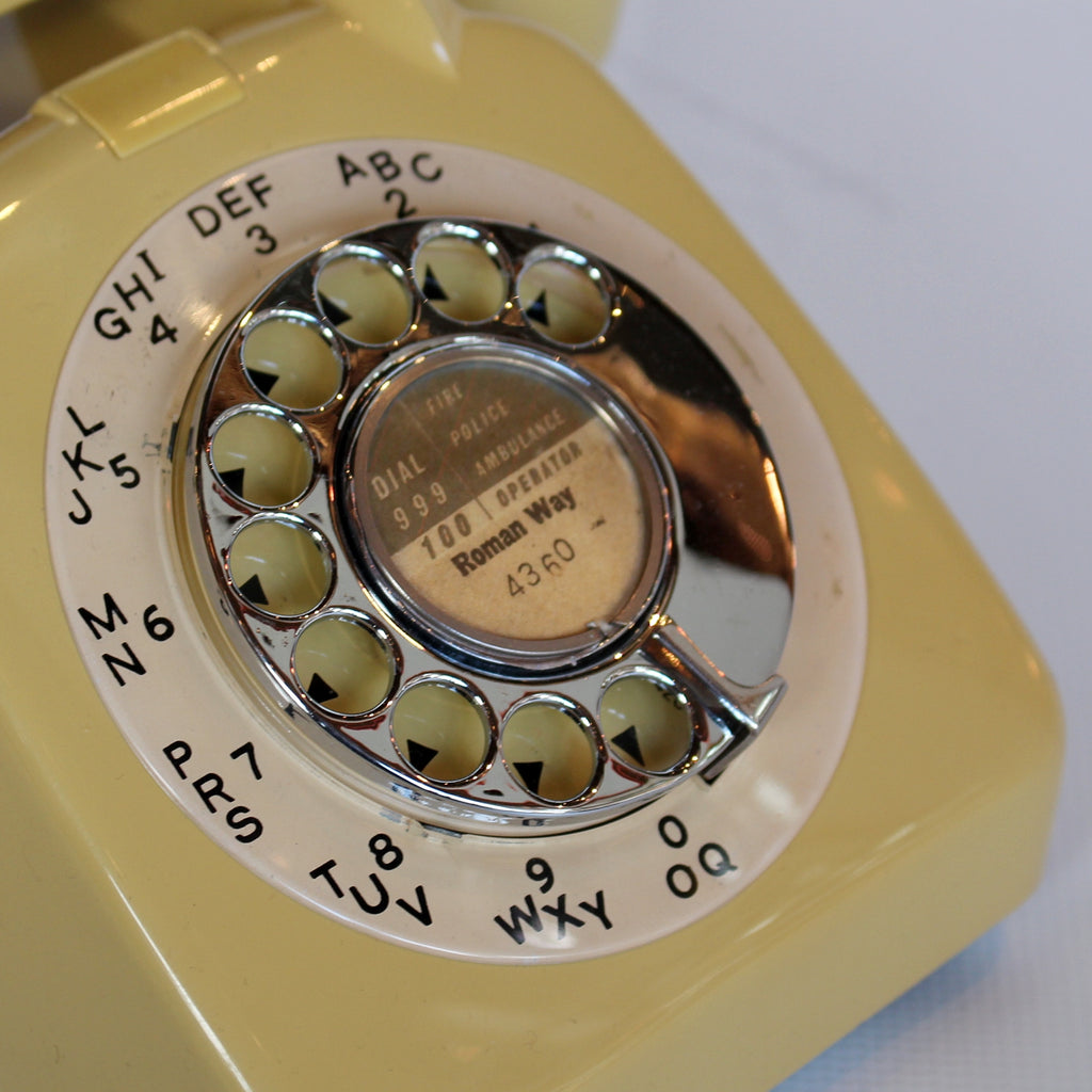 Topaz Yellow Original GPO Model 706 Telephone at Jeroen Markies