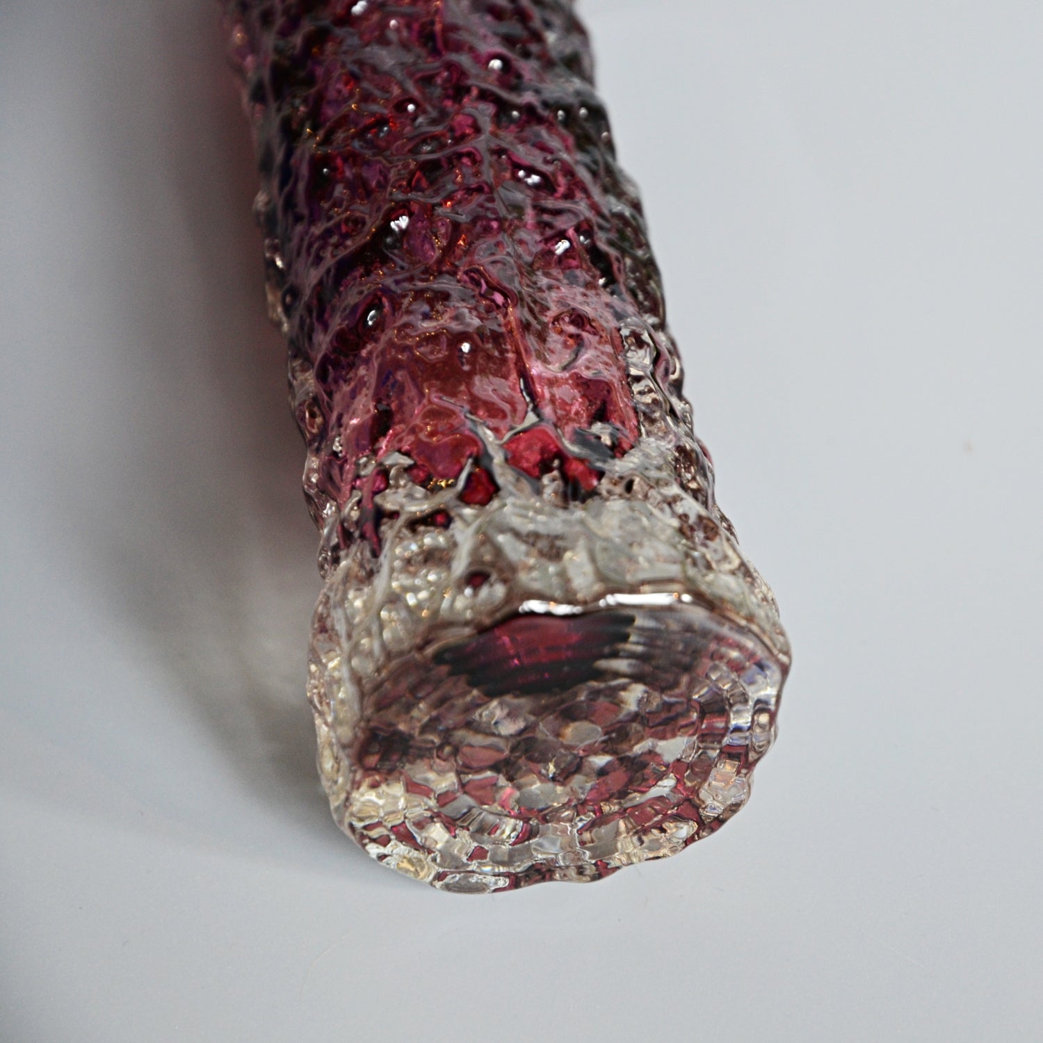 Collection of Six Textured 'Finger' Bark Vases