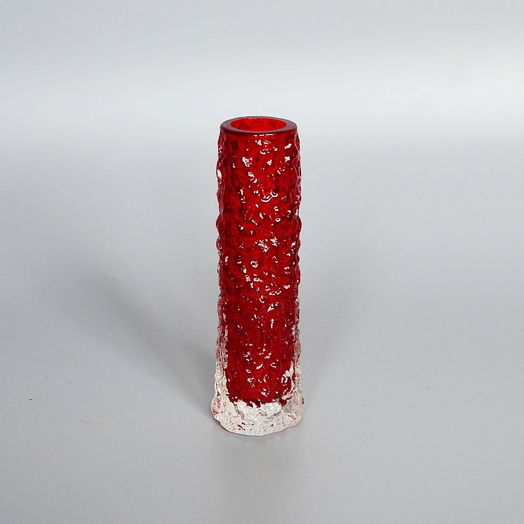 Collection of Six Textured 'Finger' Bark Vases