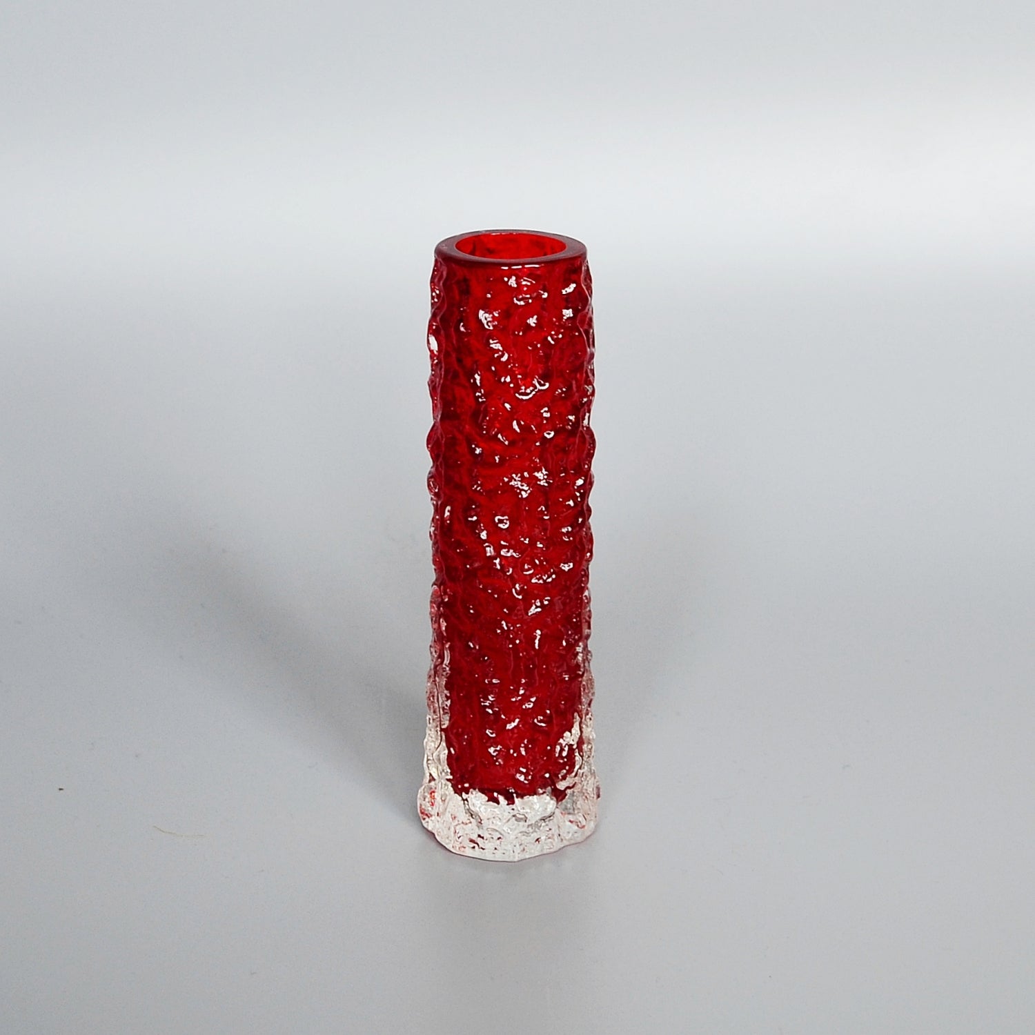 Collection of Six Textured 'Finger' Bark Vases