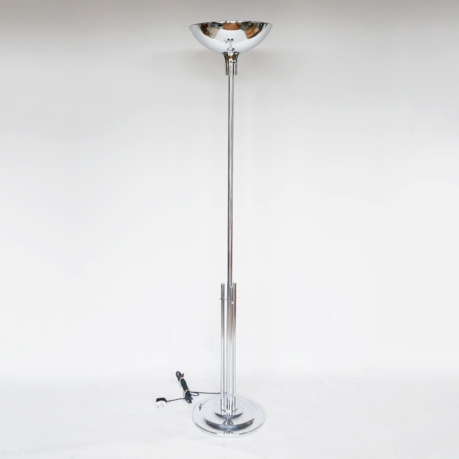 Art Deco Chromed Metal Uplighter - Jeroen Markies Art Deco
