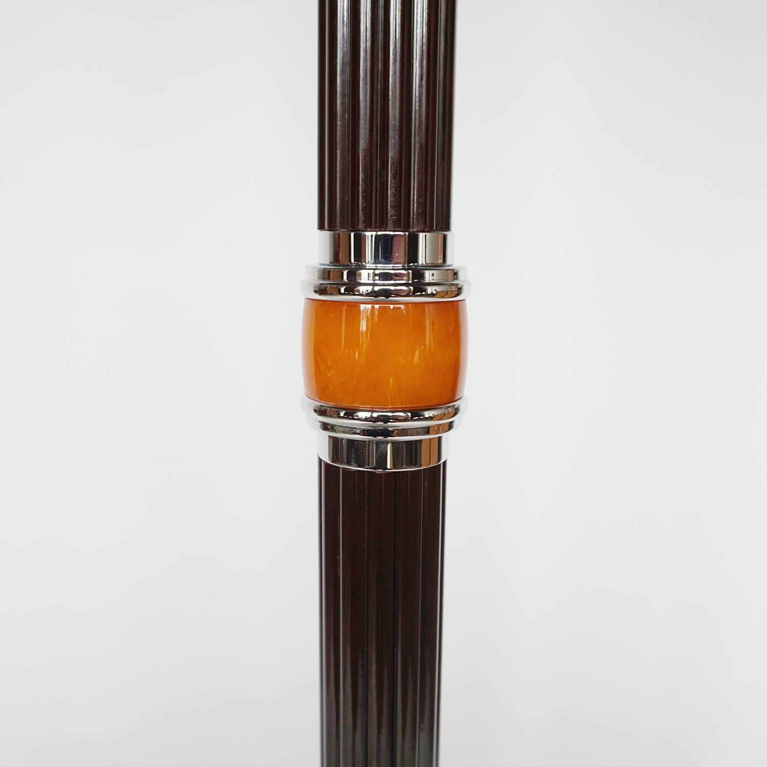 Art Deco Bakelite and Chromed Metal Uplighter Art Deco  - Jeroen Markies Art Deco Lighting