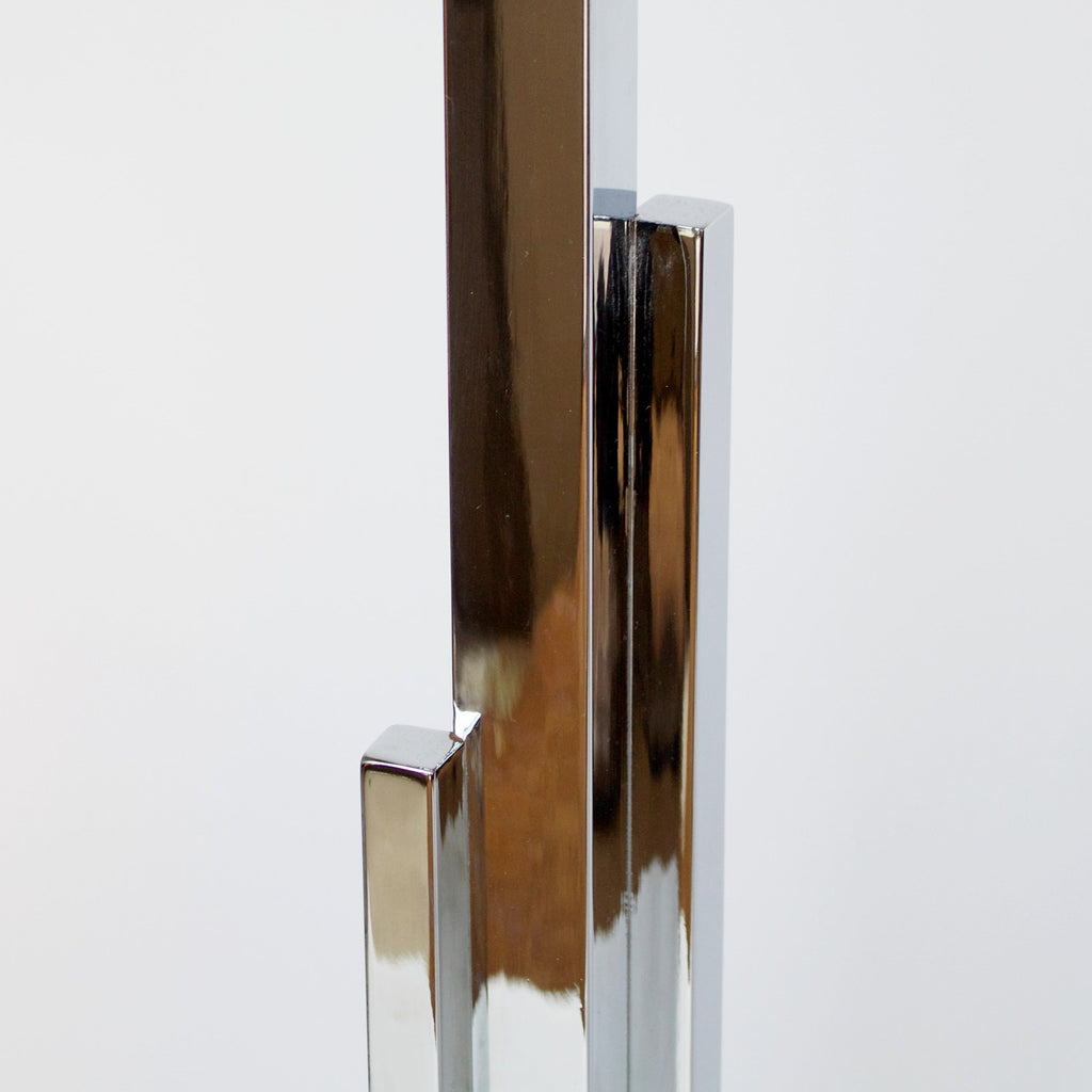 Pair of Art Deco Chromed Metal Uplighters Jeroen Markies Art Deco