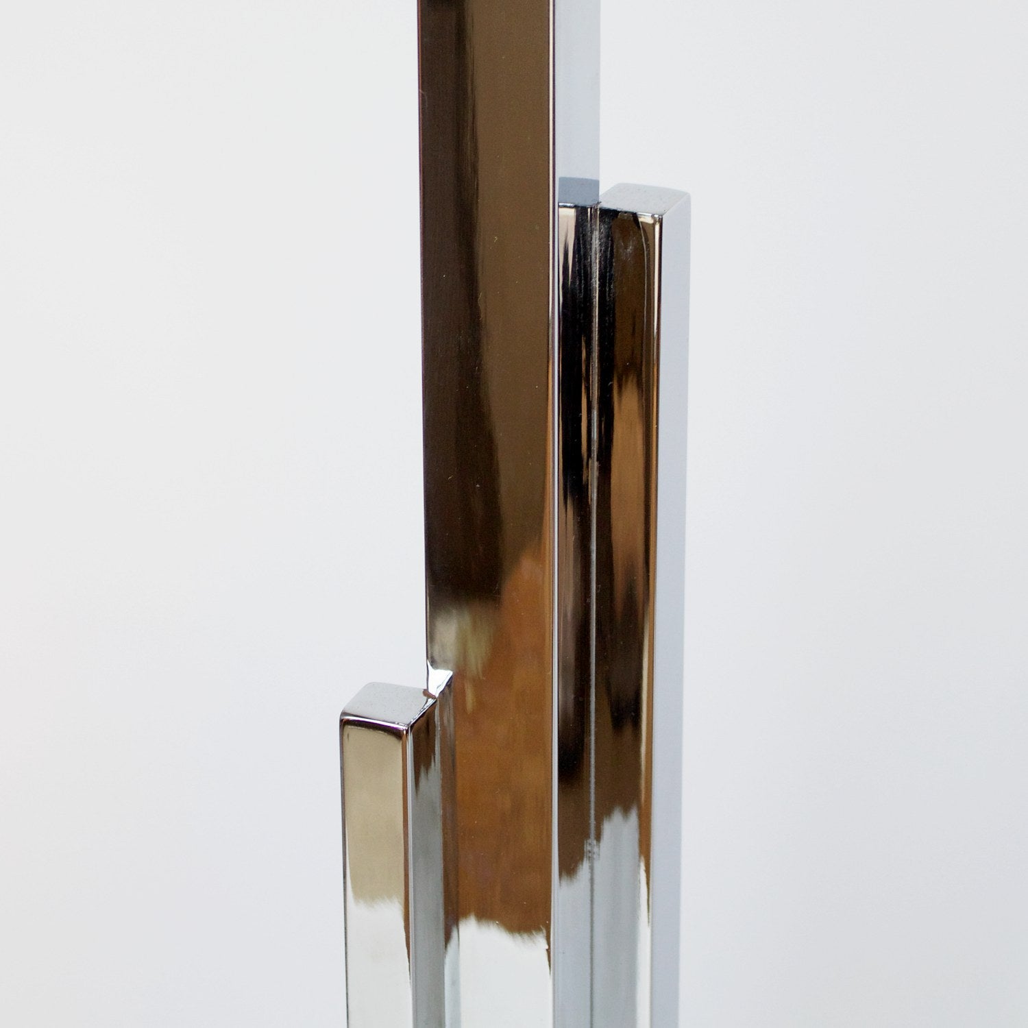 Pair of Art Deco Chromed Metal Uplighters Jeroen Markies Art Deco