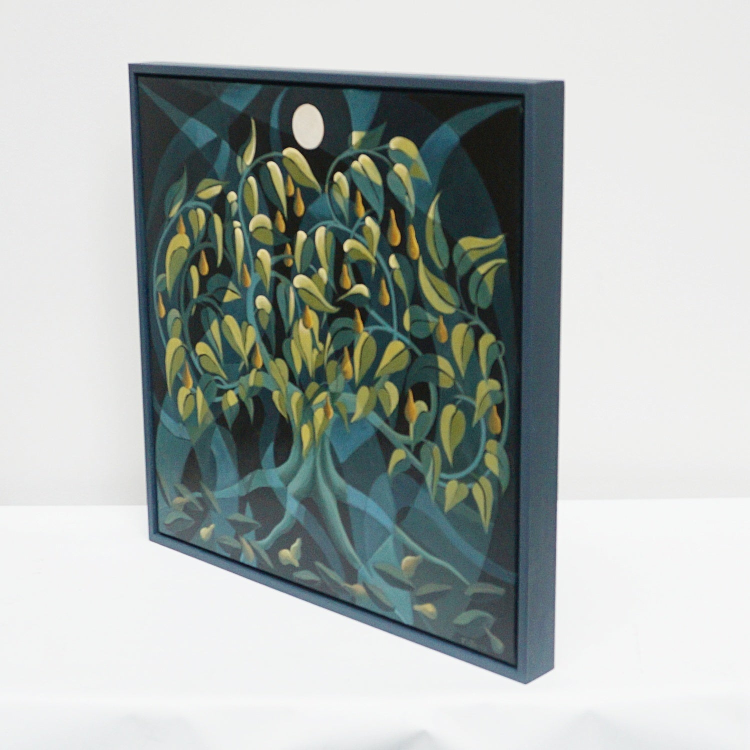 Contemporary Pear Tree Painting On Oil Canvas by Vera Jefferson- Jeroen Markies Art Deco 
