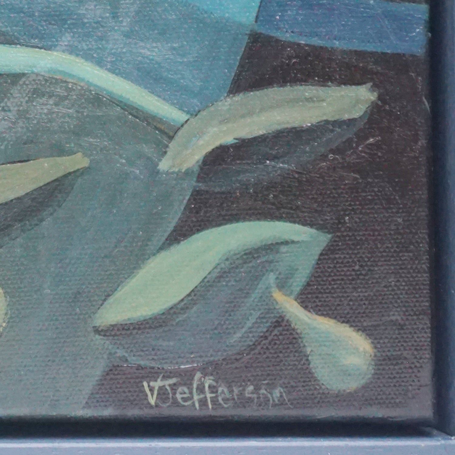 Contemporary Pear Tree Painting On Oil Canvas by Vera Jefferson- Jeroen Markies Art Deco 