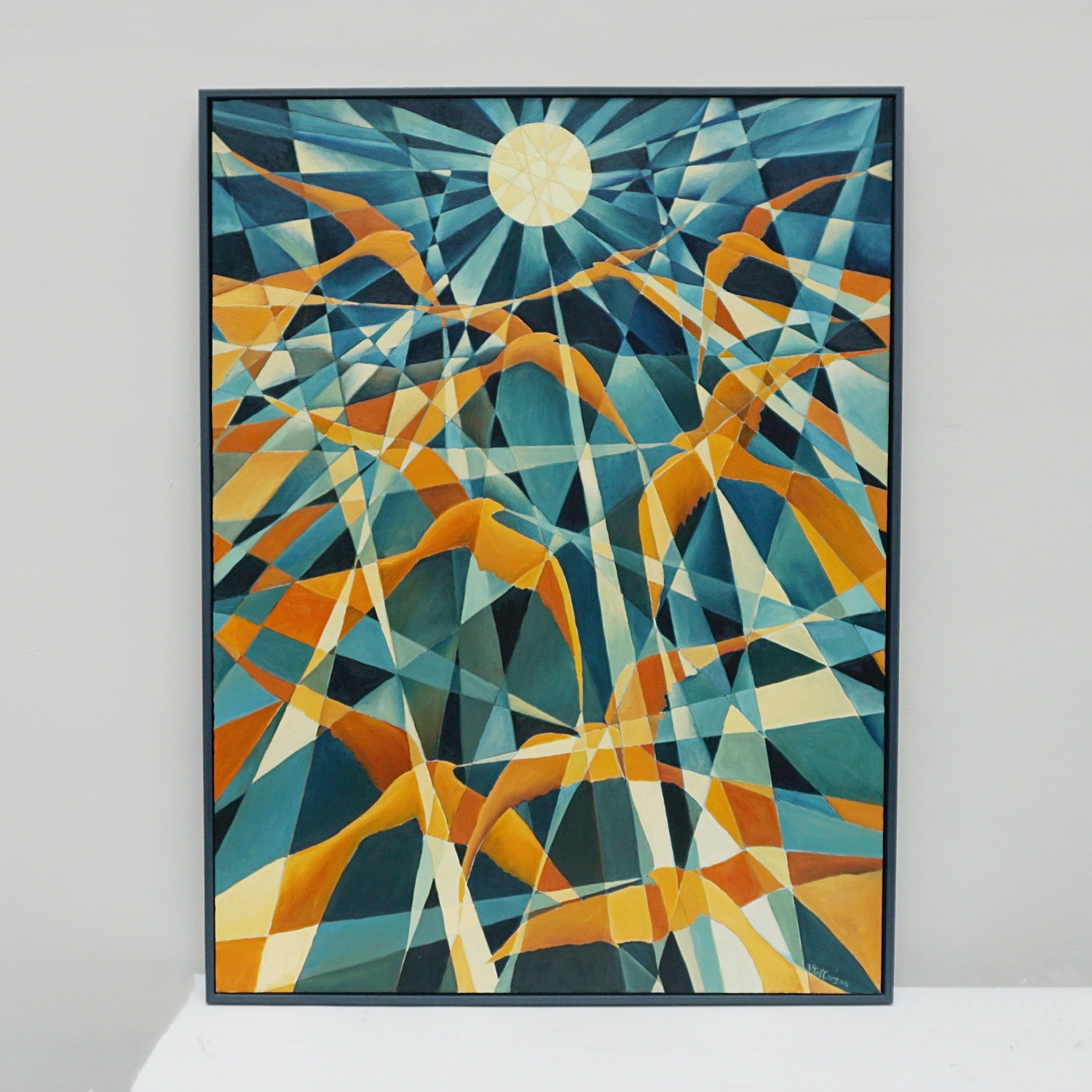 Art Deco Style Contemporary Oil on Canvas Painting by Vera Jefferson - Jeroen Markies Art Deco