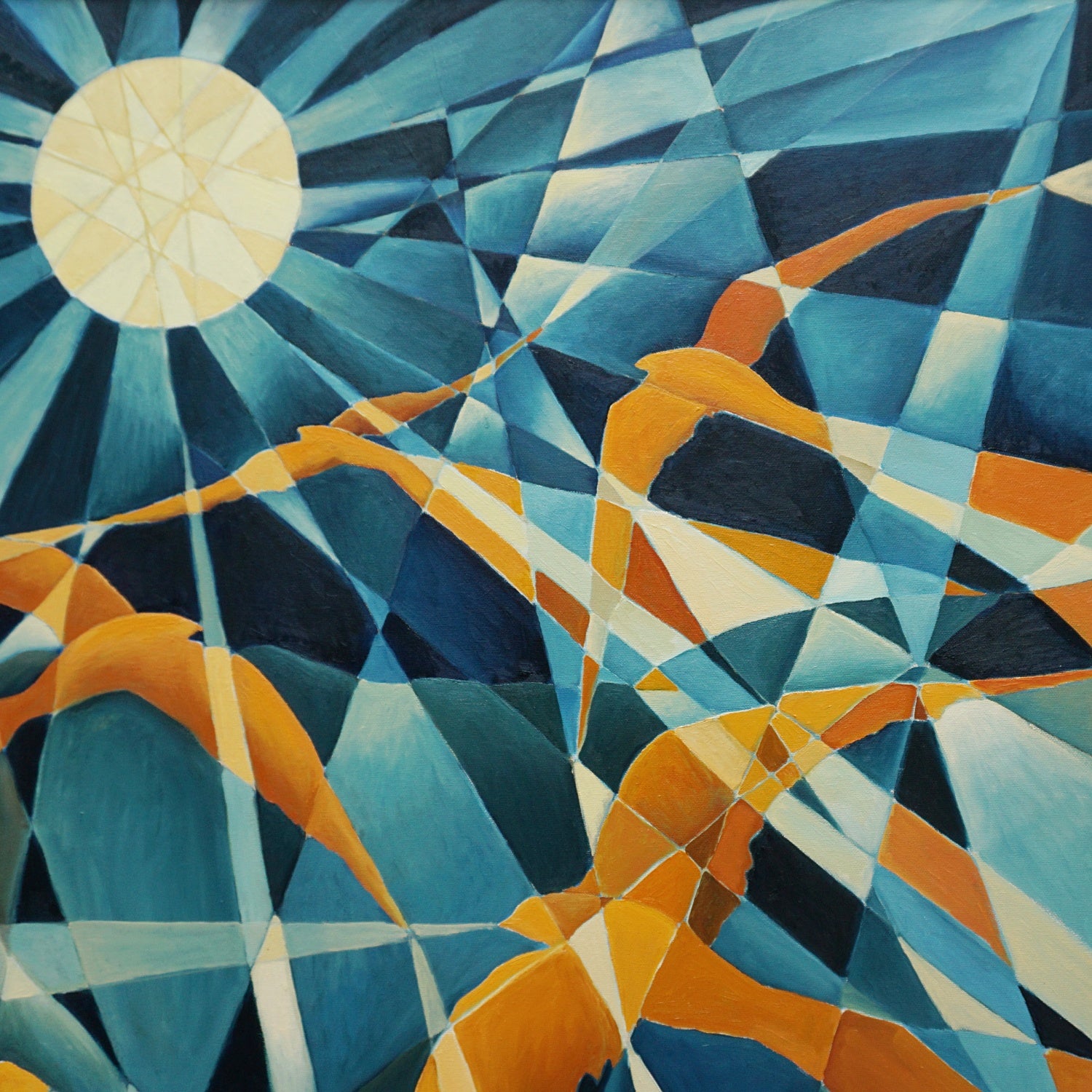 Art Deco Style Contemporary Oil on Canvas Painting by Vera Jefferson - Jeroen Markies Art Deco