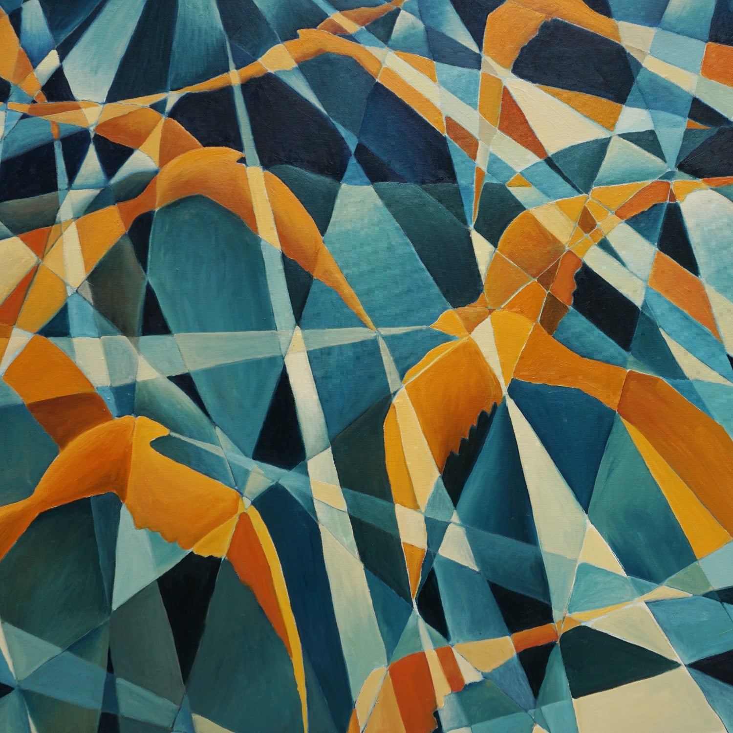 Art Deco Style Contemporary Oil on Canvas Painting by Vera Jefferson - Jeroen Markies Art Deco